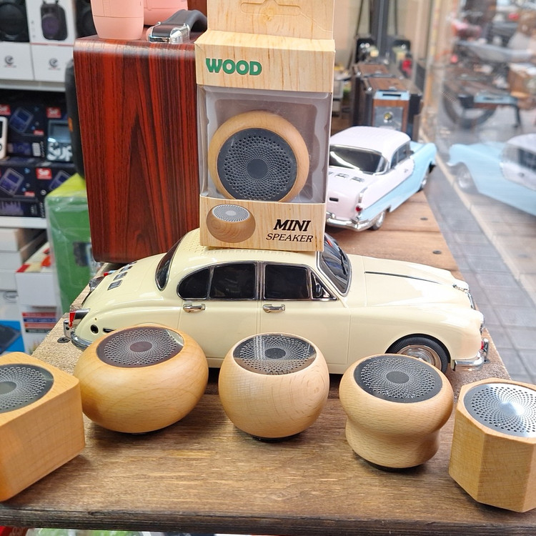 اسپیکر بلوتوث مینی چوبی اورجینال WOOD