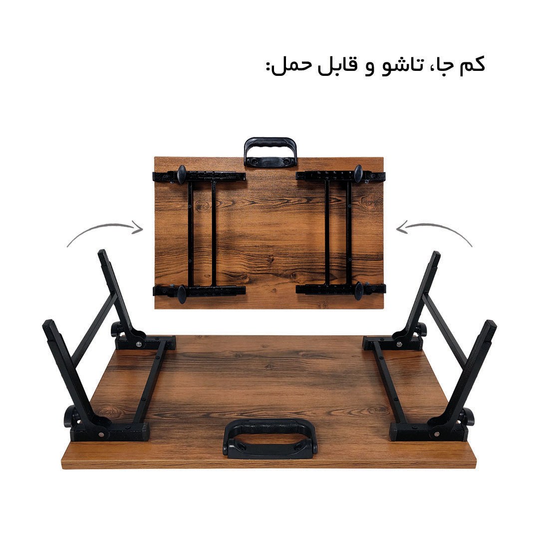 میز لپ تاپ میز تحریر پایه کوتاه قابل تنظیم اقتصادی مدل SE4060