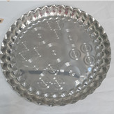 سینی استیل لب کنگره سایز شش قطر 30 سانت