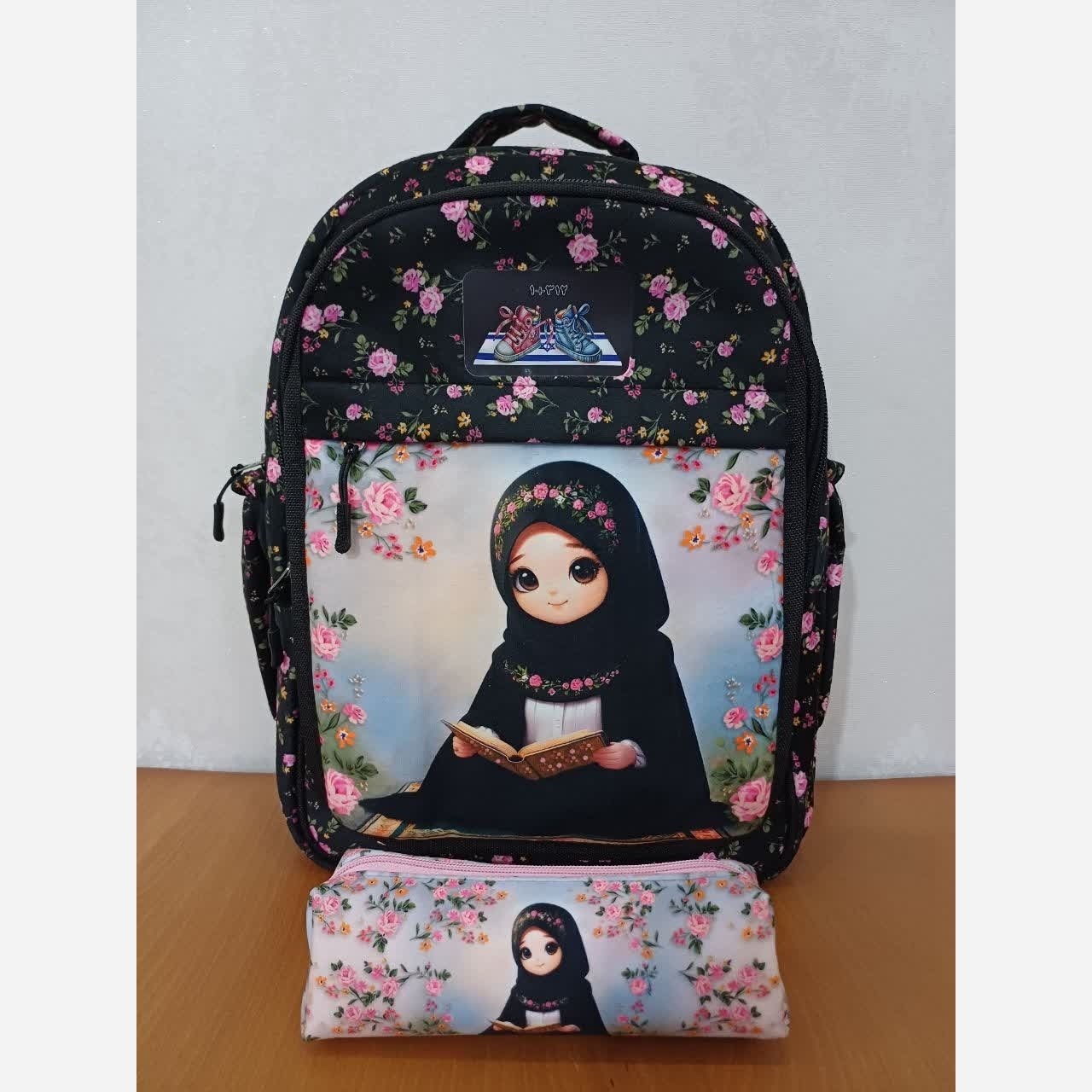 کوله پشتی،کیف مدرسه دخترانه همراه جامدادی