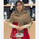 روسری نخی لنین قواره 135 ریشه پرزی