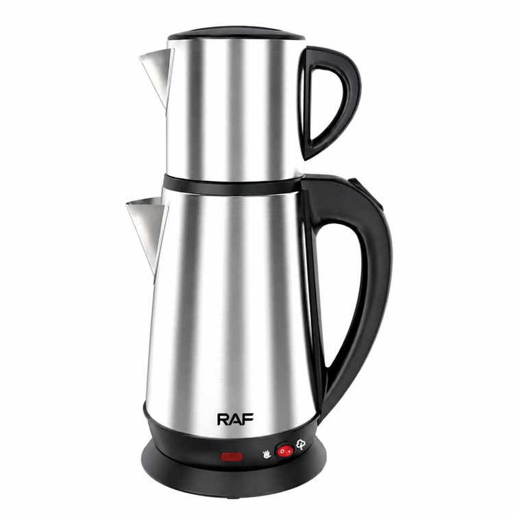 چای ساز برقی راف مدل R.7965 ،گرم نگهدارنده ، 1800 وات ،استیل ضدزنگ