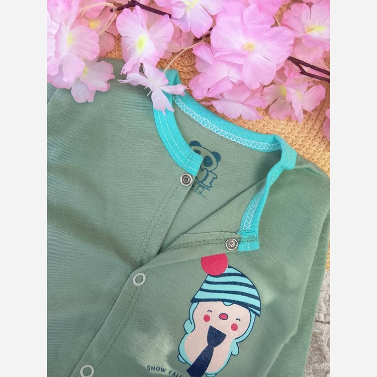 بلوز و شلوار جلو دکمه نوزادی