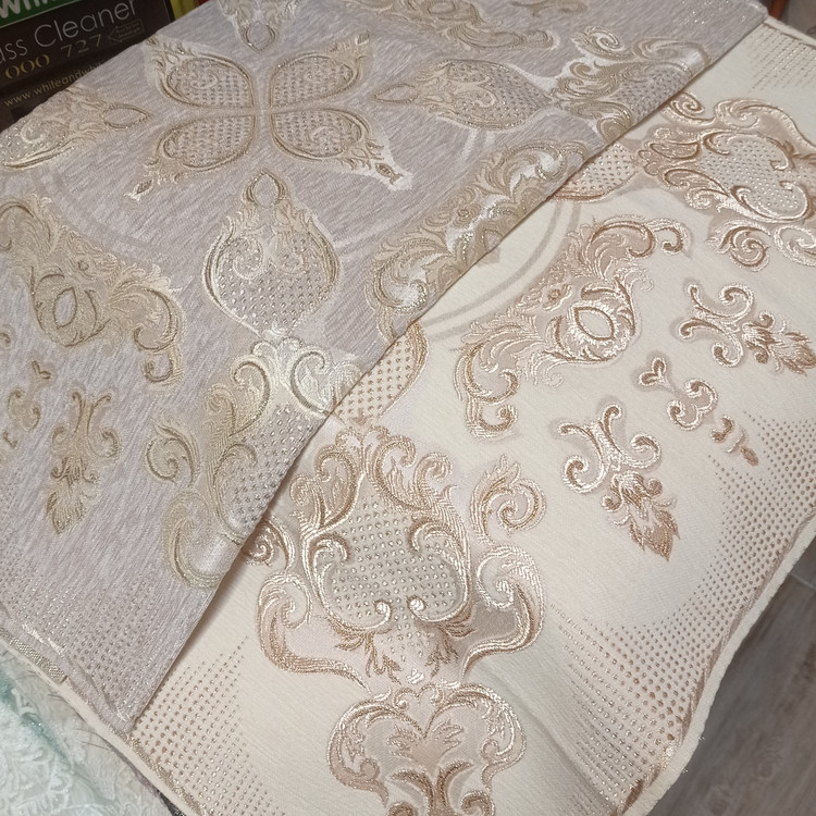 رومیزی خاطره مخمل قلمکاری جدید مربع سایز 90