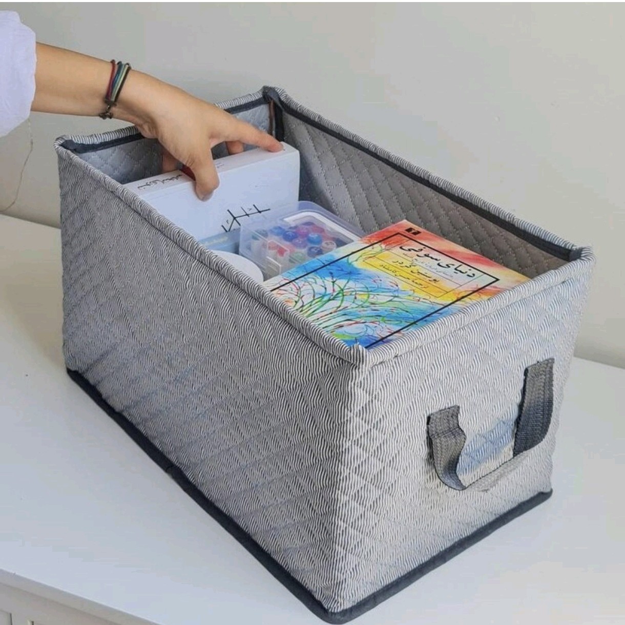 باکس لباس مای هوم مدل سه لایه اسکلت دار