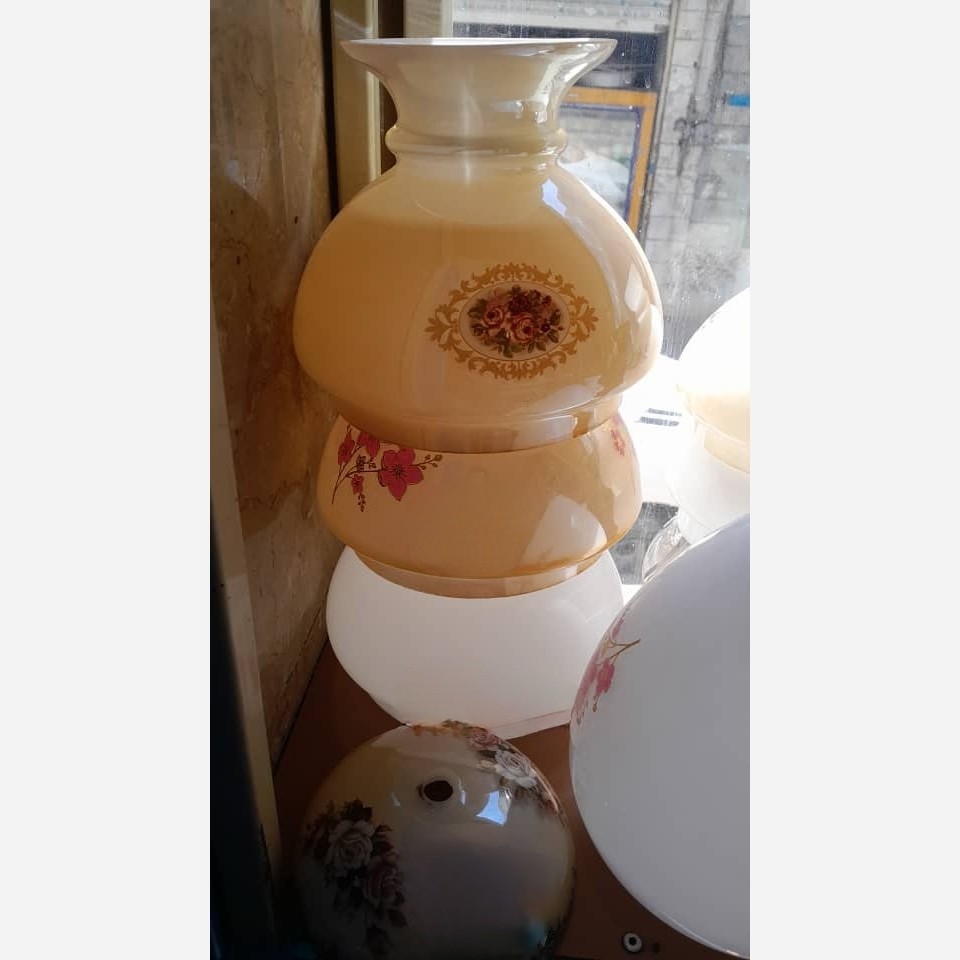 حباب یدک قالپاقی لمپا لنتر چراغ شمعدان حباب لب چین لاله آباژور قطعه یدکی حباب شمعدان لاله یدک لوله گردسوز گرسوز