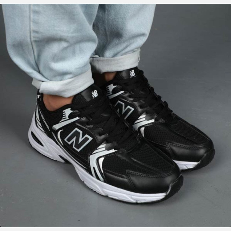 کتونی نیوبالانس 530 مردانه زنانه مشکی سفید New Balance