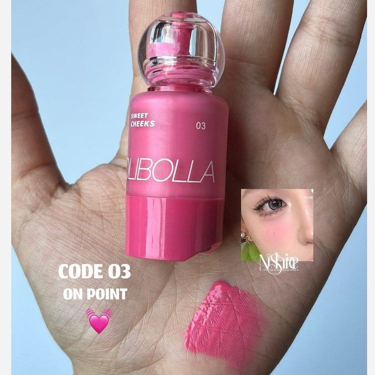 رژگونه مایع دکمه ای تیک تاکی اولیبولا OLIBOLLA