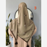 روسری نخی قواره 140 طرح 3 برگ