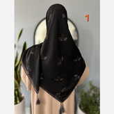 روسری نخی قواره 140 طرح 3 برگ