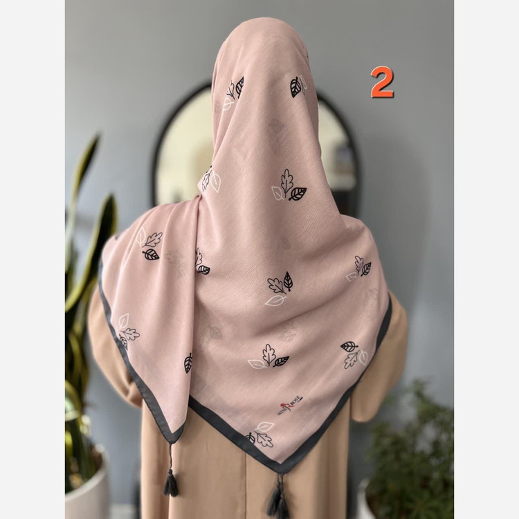 روسری نخی قواره 140 طرح 3 برگ