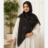 روسری نخی قواره 140 طرح 3 برگ