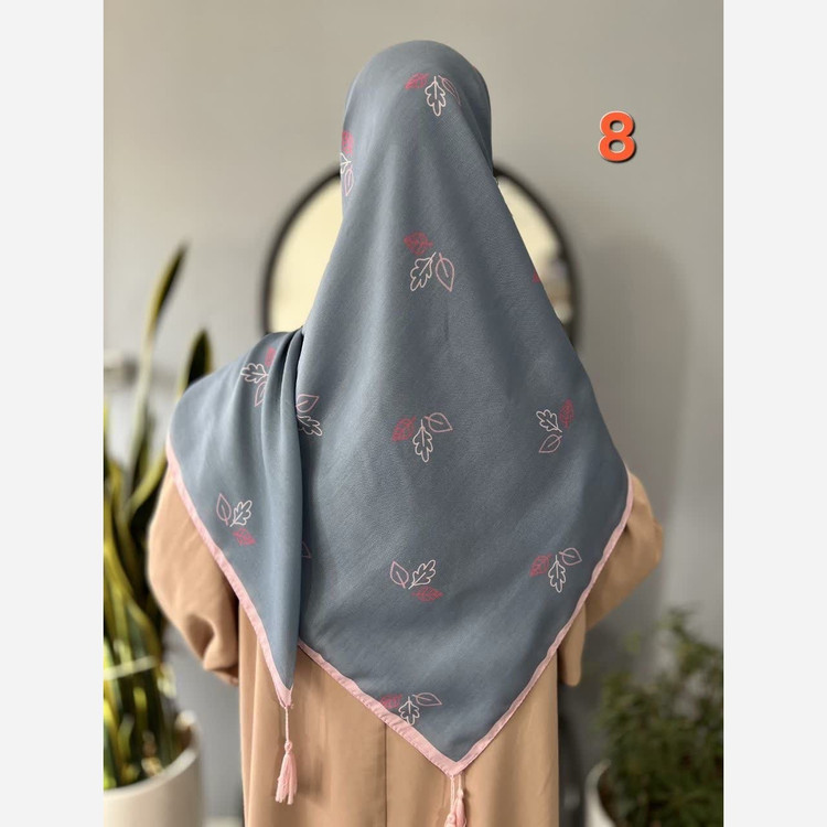 روسری نخی قواره 140 طرح 3 برگ