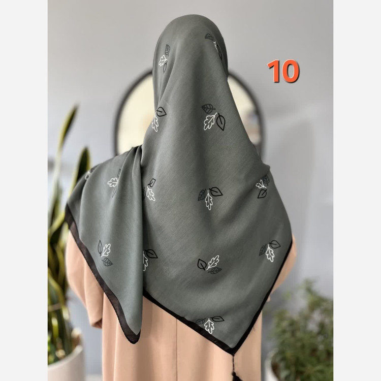 روسری نخی قواره 140 طرح 3 برگ