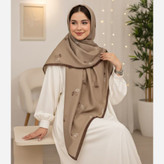 روسری نخی قواره 140 طرح 3 برگ