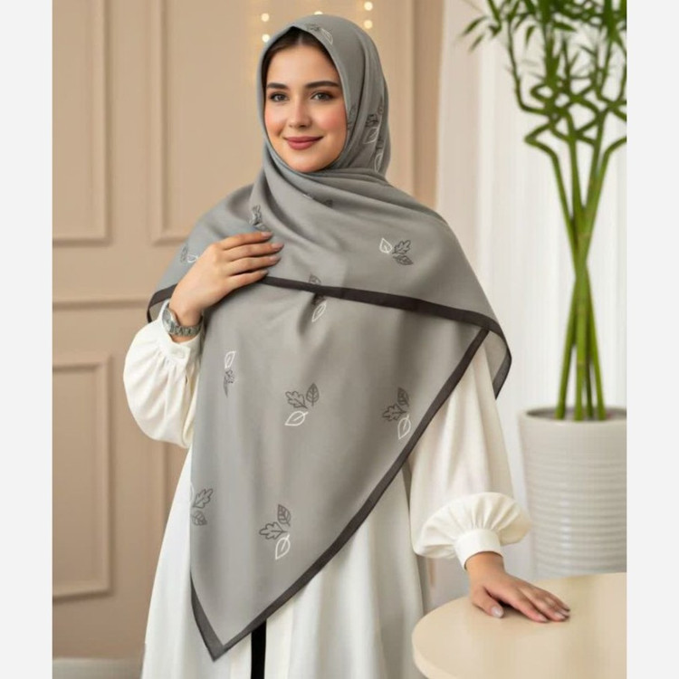 روسری نخی قواره 140 طرح 3 برگ