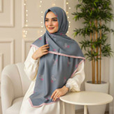 روسری نخی قواره 140 طرح 3 برگ