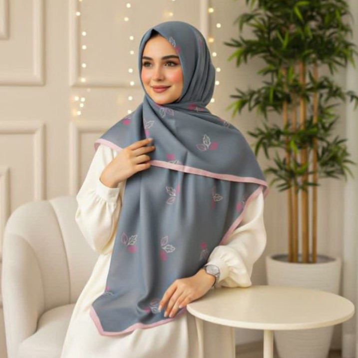 روسری نخی قواره 140 طرح 3 برگ