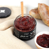مربای توت فرنگی خانگی-400گرم-بدون نگهدارنده