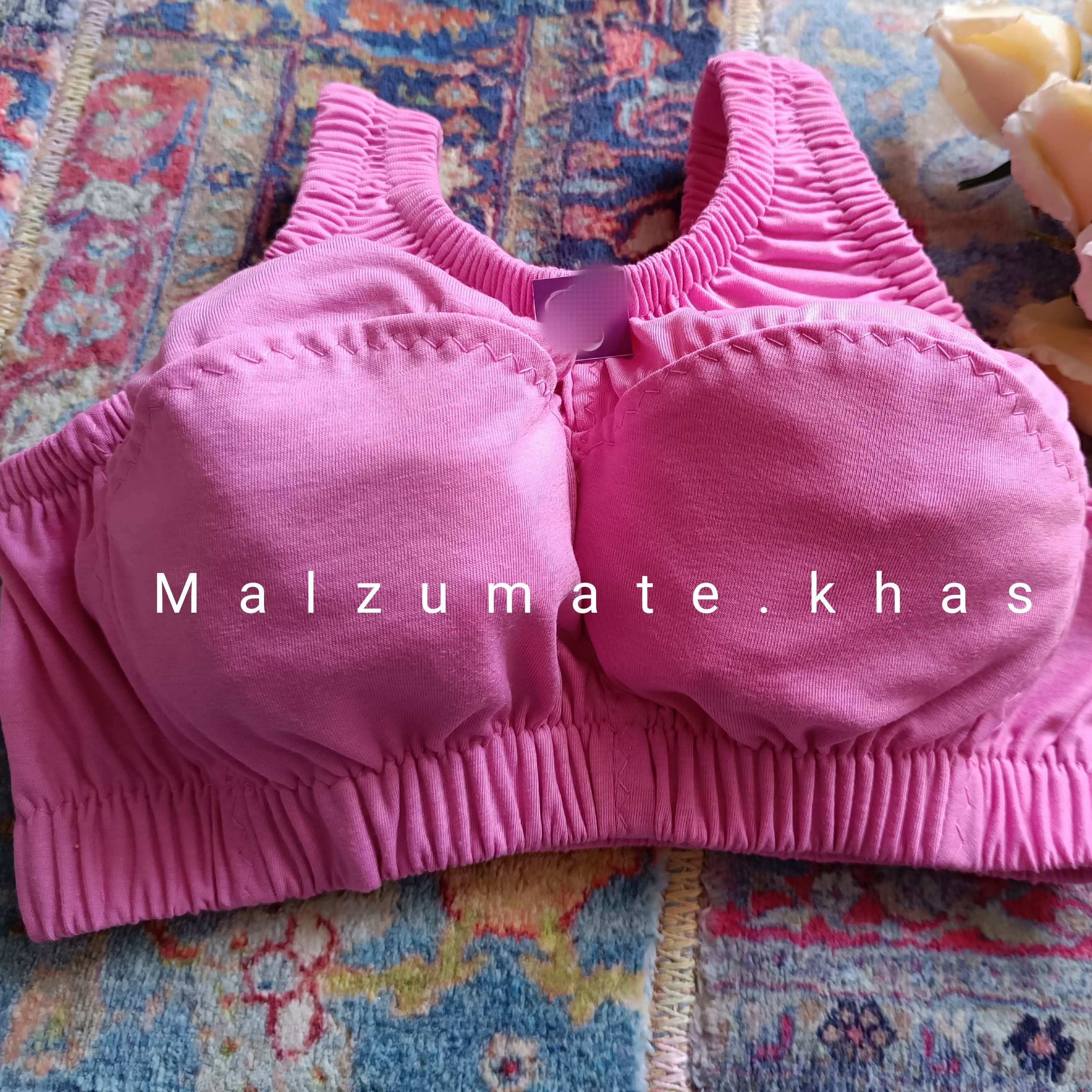 سوتین هندی تمام تریکو درجه 1 نخی