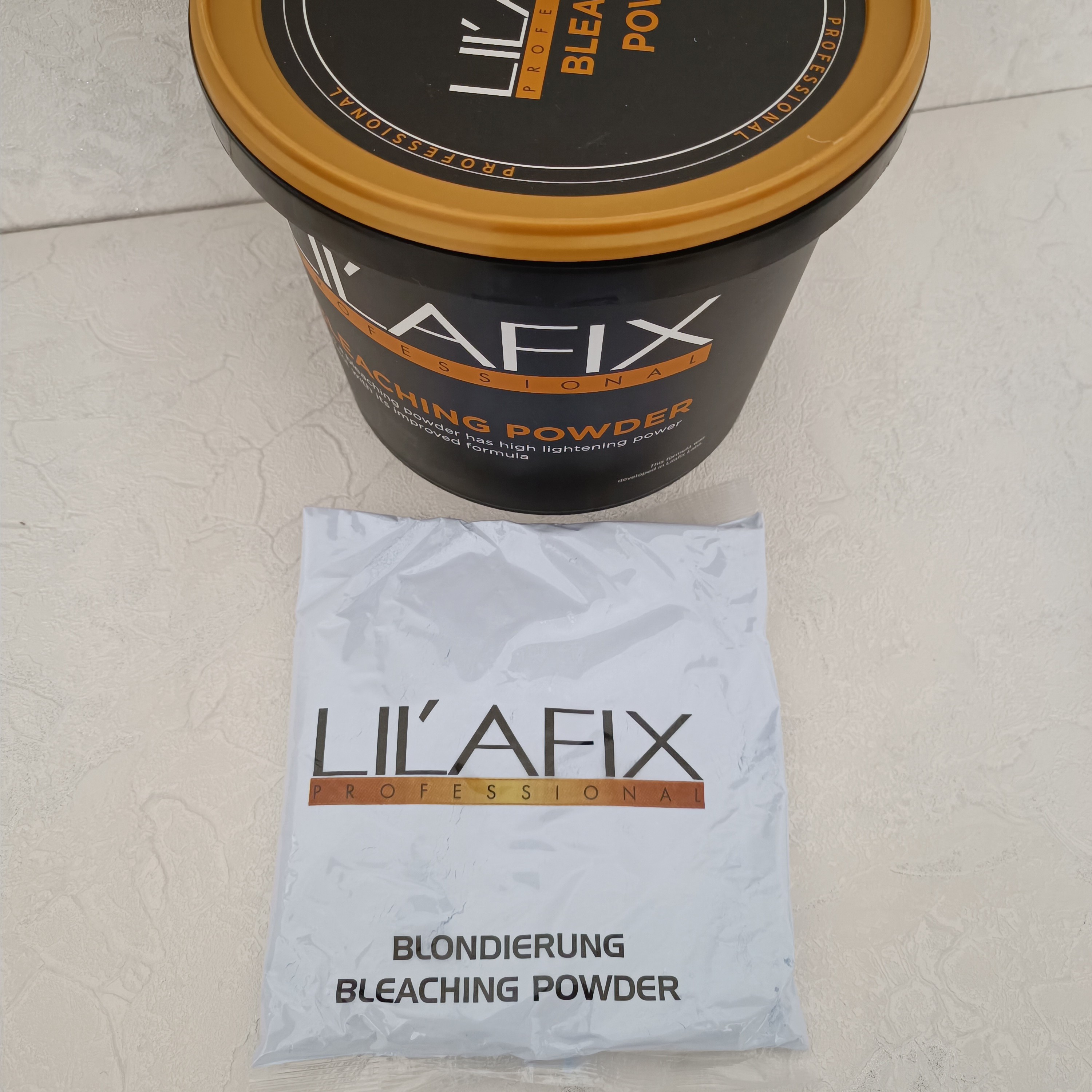 پودر دکلره لیلافیکس رنگ آبی (lilafix bleach powder) وزن 500گرم