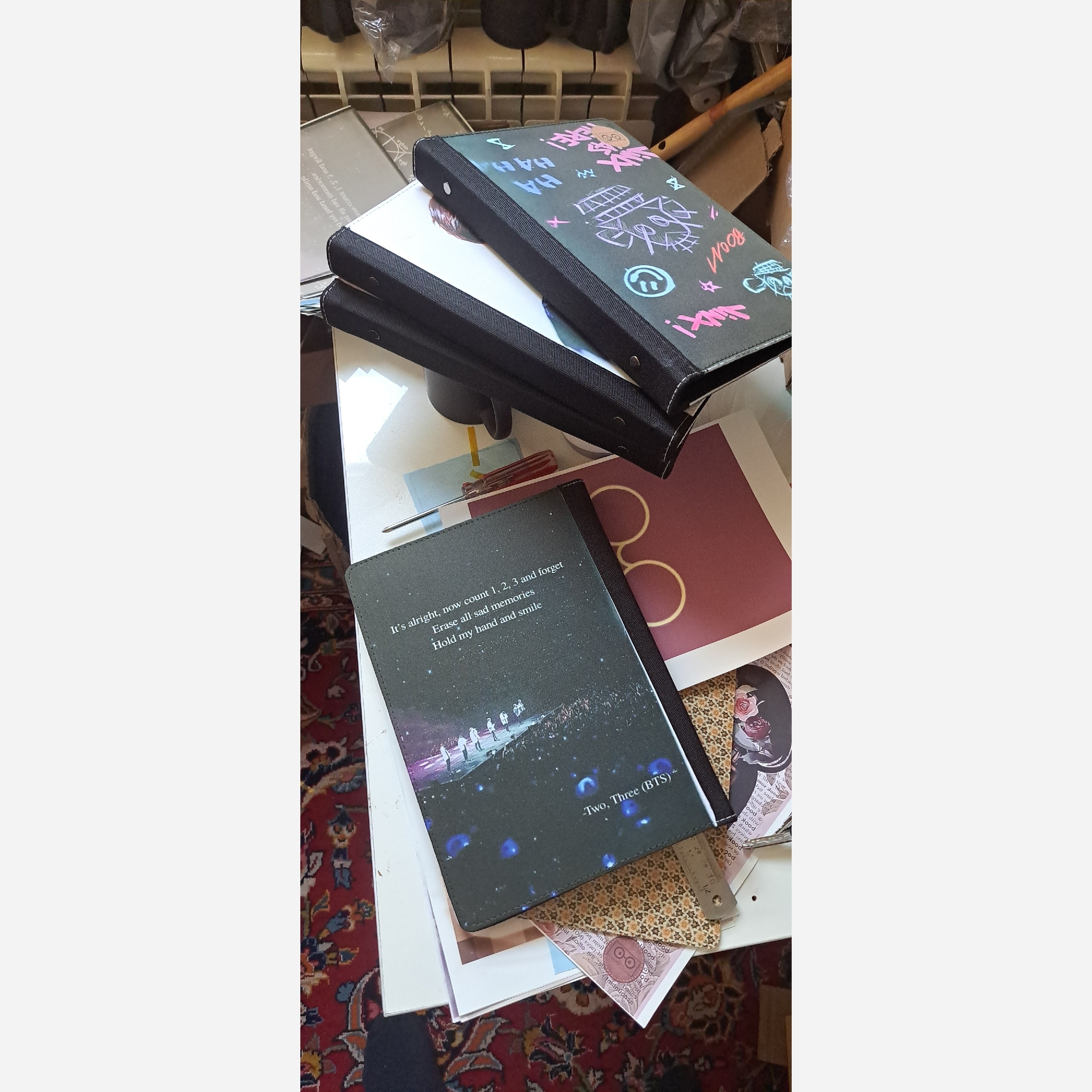 کلاسور طراحی شده با عکس دلخواه (طراحی رایگان)