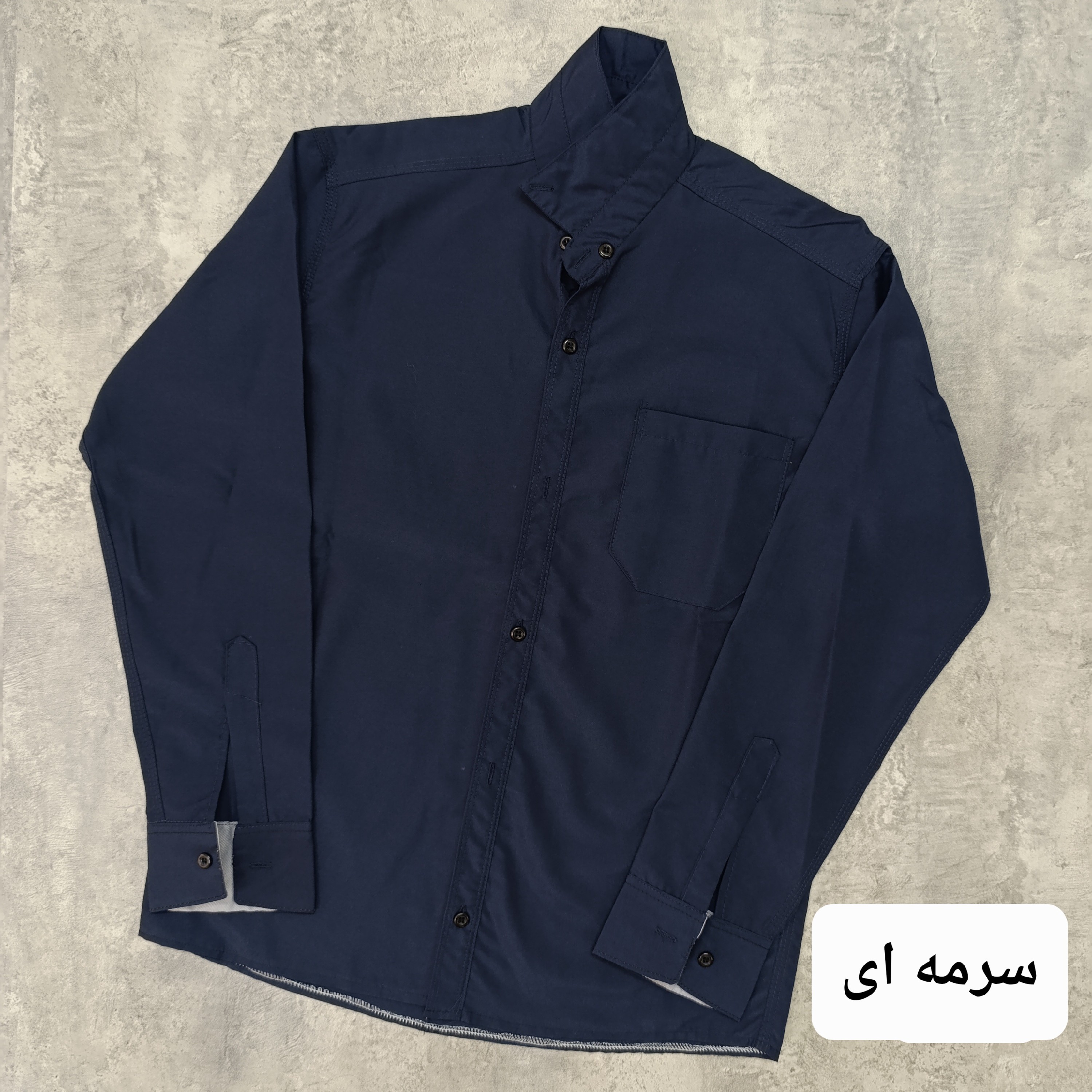 پیراهن مردانه اندامی آستین بلند داکرون در 5سایز