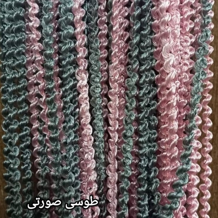 پرده ریسه شرشره پیچک بافت سبک رنگبندی متنوع
