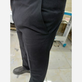 شلوار پارچه ای سرمه ای تیره نخی درجه یک