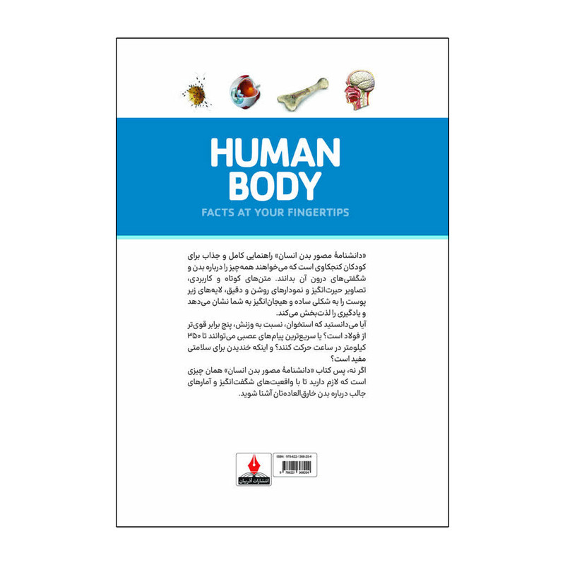 کتاب دانشنامه مصور بدن انسان اثر پنلوپ آرلون ترجمه محبوبه صادقی انتشارات آذربیان
