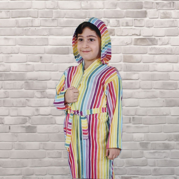 حوله لباسی کودک قد 90 در رنگبندی تمام نخ