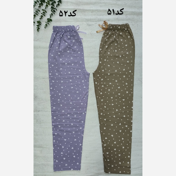 شلوار راحتی زنانه و دخترانه نخ پنبه