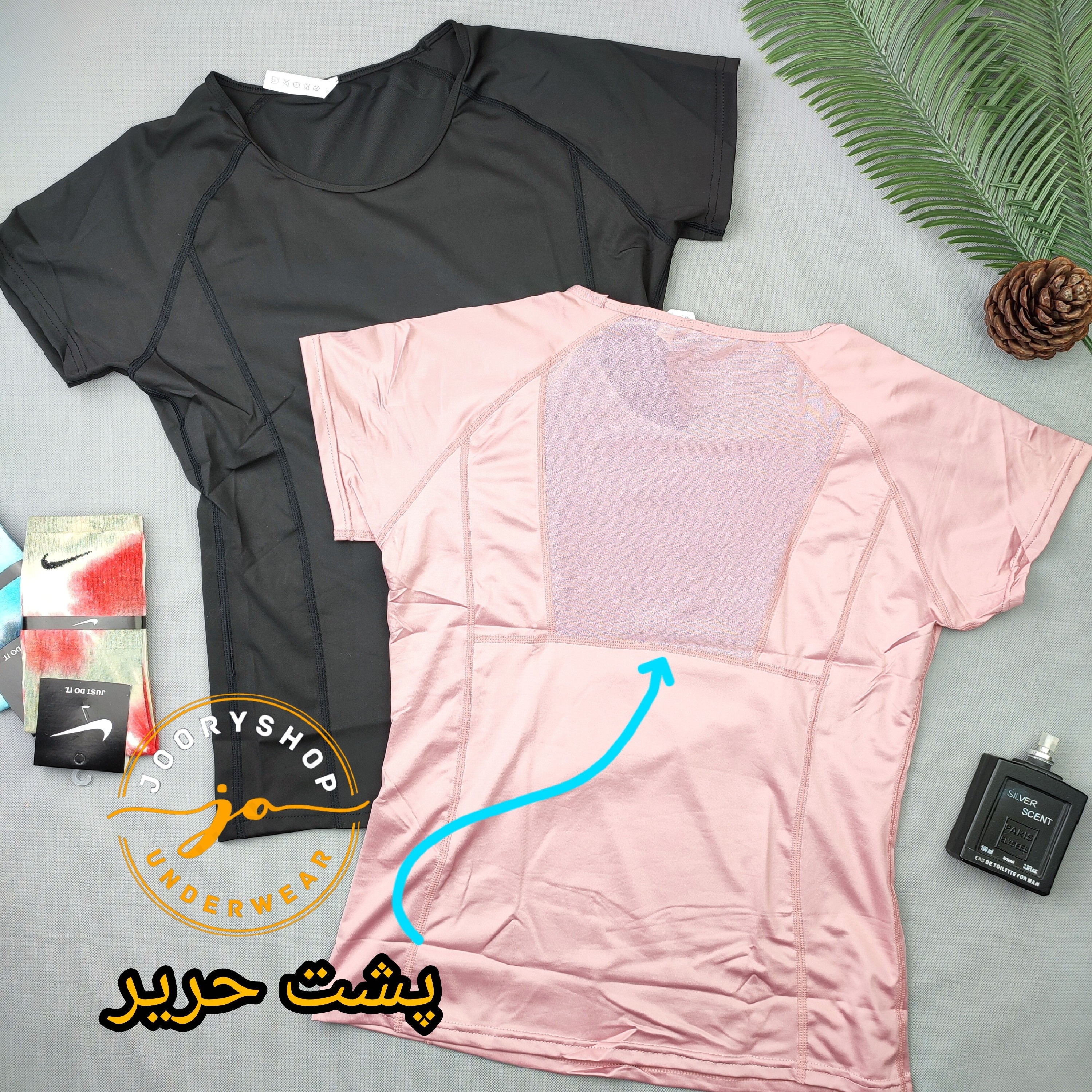 تیشرت ورزشی باربی زنانه و دخترانه پشت حریر (جوری شاپ)