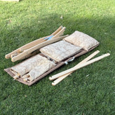 گهواره ننو سنتی چوبی با تشک و بالشت و تشک عمیق