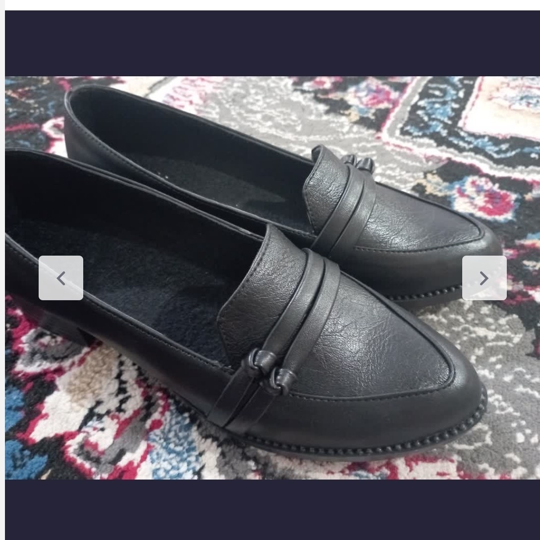 کفش کالج زنانه مدل دو گره - کفش شیک سبک اداری راحتی سایز 37تا40