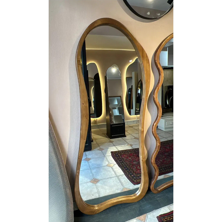 آینه قدی ایستاده چوبی روس مدل دفرمه(پس کرایه)