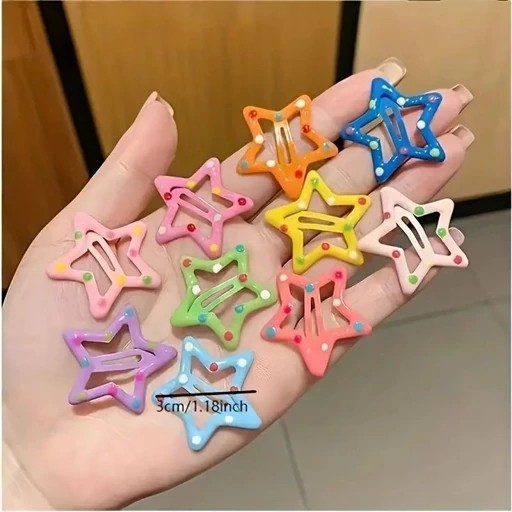 گیره مو تق تقی یک بسته 3عددی سایز متوسط یا بزرگ .کوچک نیست