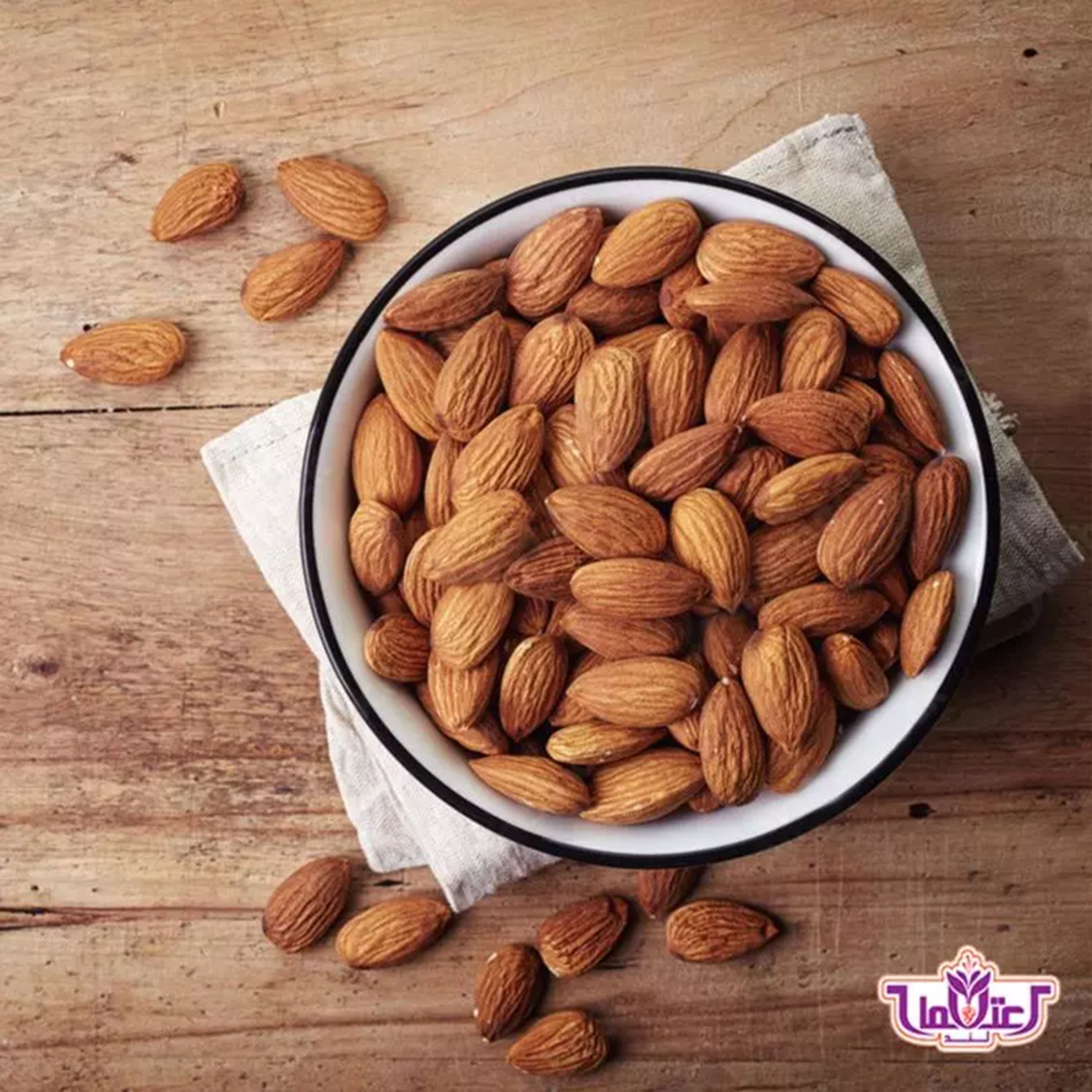 مغز بادام درختی خام 500 گرمی اعتماد تازه و درشت و شیرین