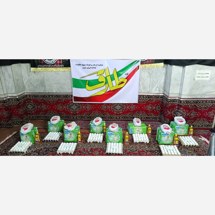 مشارکت در تهیه بسته های معیشتی ویژه مادر و کودک نیازمند ایران عزیز (شیرخشک، پوشک، مرغ و تخم مرغ)