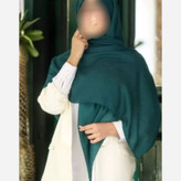روسری نخی قواره بلند ساده دور دوخت منگوله دار (شامل هدیه)