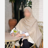 روسری نخی قواره بلند ساده دور دوخت منگوله دار (شامل هدیه)