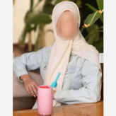 روسری نخی قواره بلند ساده دور دوخت منگوله دار (شامل هدیه)