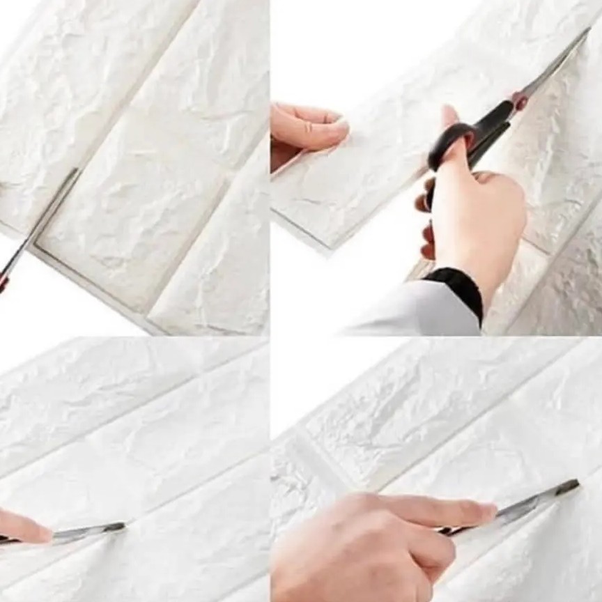 دیوارپوش فومی پشت چسبدار آجری 70در77 cm ضخامت 7میل(پسکرایه)