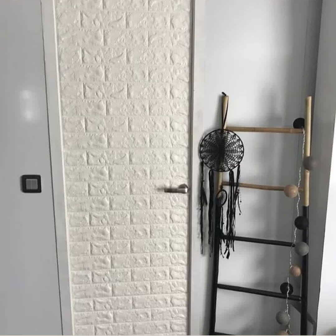 دیوارپوش فومی پشت چسبدار آجری 70در77 cm ضخامت 7میل(پسکرایه)