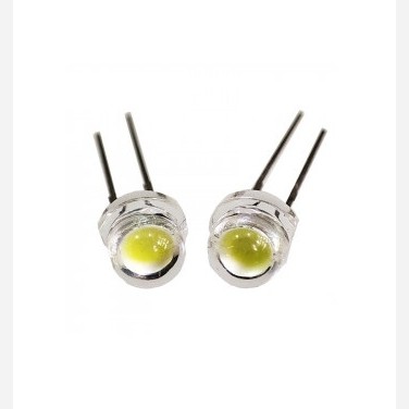 ال ای دی کلاهی سفید چیپ بزرگ 5 میل ، led