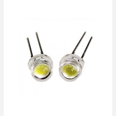ال ای دی کلاهی سفید چیپ بزرگ 5 میل ، led