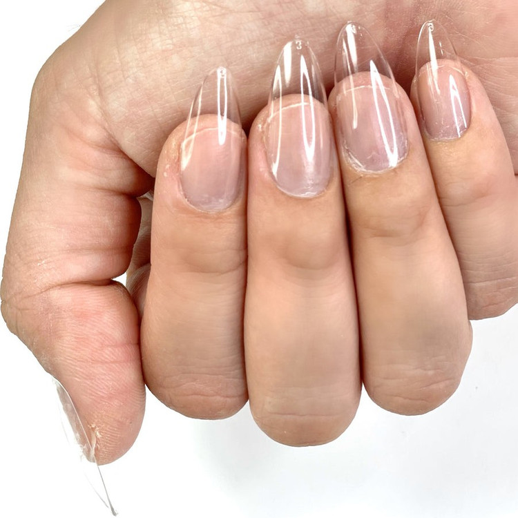 ناخن ژلیکس بادومی متوسط(ساخته شده از ژل کاشت).پک 20 عددی