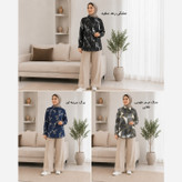 شومیز پانچو زنانه نخی طرحدار شیک و خنک مدل آزاد