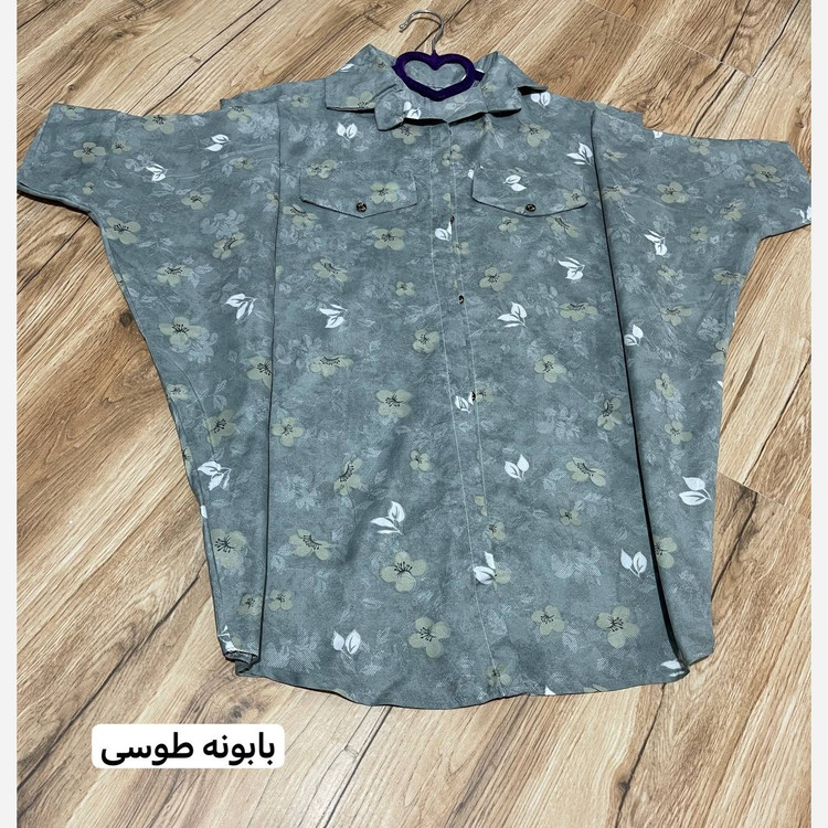 شومیز پانچو زنانه نخی طرحدار شیک و خنک مدل آزاد