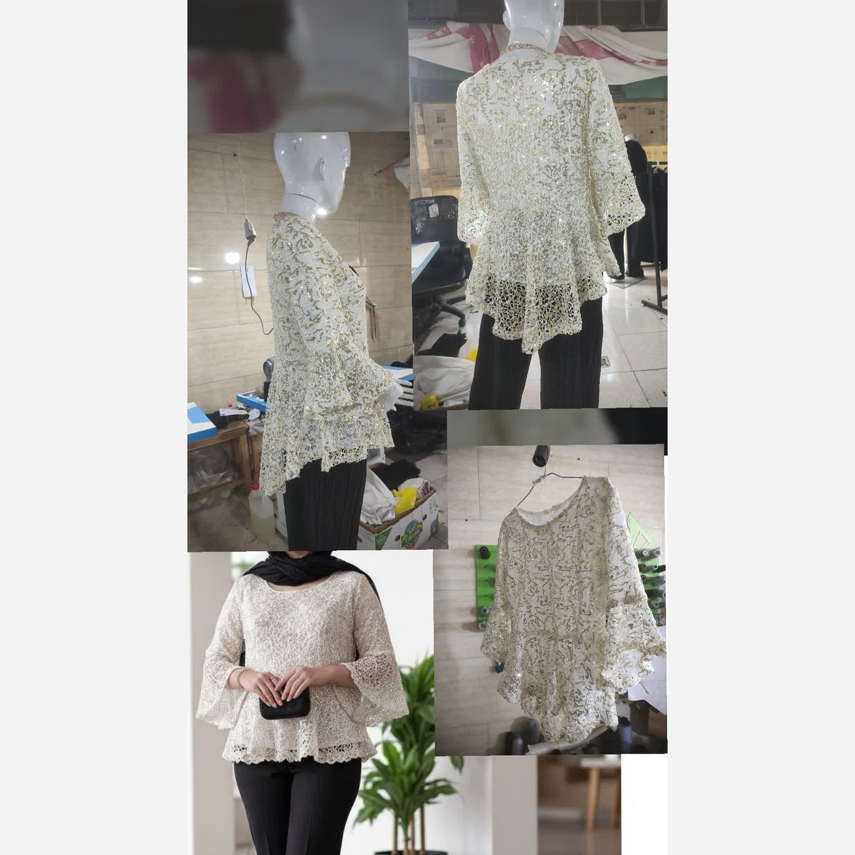 شومیز مجلسی زنانه و دخترانه عنکبوتی